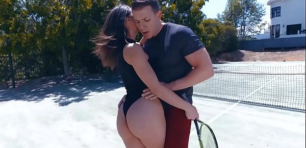  Abella Danger riding Codey Steele&039;s cock like a pony!